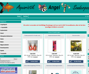 angelzoo.de: Aquaristik,Angel,Schnäppchenmarkt - Index
in unserem Shop finden Sie Produkte aus den Bereichen Heimtierbedarf,Sonderposten und Angelsport! 