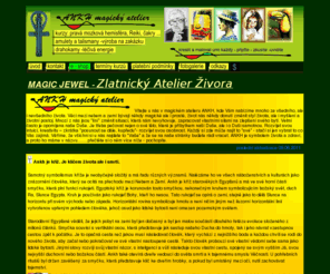 ankh.cz: ANKH magický atelierMagické centrum ANKH nabízí mnoho ze všedního, ale i nevšedního života. Zabýváme se terapií i vyukou REIKI, výrobou amuletů a talismanů na zakázku, pořádáme kursy kreslení pravou mozkovou hemisférou, kreslení pastelkami apod.