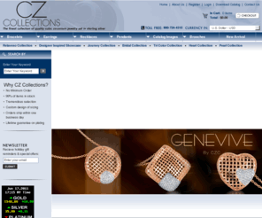 czcollections.com: Wholesale Sterling Silver Jewelry, Cubic Zirconia Jewelry, Pearl Jewelry, And Bridal Jewelry-at CZ Collections.com
CZ Collections Inc. is a wholesale importer and exporter for over two decades we brought you high end sterling silver jewlery with low prices. 