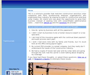 m2peo.com: M2 - PEO & Employee Leasing for Construction, Workers Compensation quote, Workers Comp Insurance, Employee Leasing, PEO, professional employer organizations, Texas workers compensation claims, Construction employee leasing, Construction PEO, PEO brokerages, PEO Services, PEO providers, Steel Erection Insurance, Employee Leasing Brokerage
PEO Brokerages Texas, PEO Services Texas, PEO Providers Texas, Teel Erection Insurance Texas, Employee Leasing Brokerage Texas, DFW Contractors Texas, Steel Erectors Association Texas, Sheet Metal Employee Leasing Texas, Subcontractors Compensation Texas, Iowa Construction Texas, Construction Payroll Texas, Iron Erectors Texas, Welders Association Texas