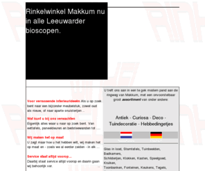 rinkelwinkel.com: Rinkelwinkel, Lifestyle winkel in Makkum
De rinkelwinkel Makkum,U treft ons aan in een te gek modern pand aan de ringweg van Makkum, met een onvoorstelbaar groot assortiment van onder andere: Antiek . Curiosa . Deco . Tuindecoratie. Hebbedingetjes