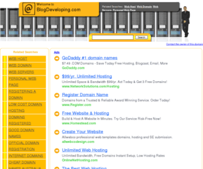 blogdeveloping.com: Blog Developing | Blog Development | Blog Developing
Blog building resources and development information. Are you interested in buying this BlogDeveloping.com domain? Send us an email!