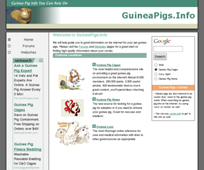 guineapigs.info: Guinea Pig Info You Can Rely On
