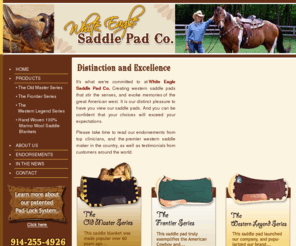 weaglepads.com: Saddle Pads By White Eagle Saddle Pad Company
Saddle Pads by White Eagle Saddle Pad Company, creating western saddle pads that stir the senses, and evoke memories of the great American west.