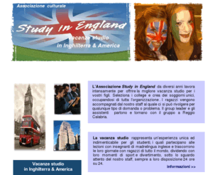 study-in-england.net: Home
L’Associazione Study in England  da diversi anni lavora intensamente per offrire la migliore vacanza studio per i vostri figli.
