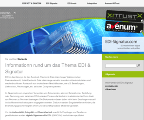 edi-signatur.com: Informationn rund um das Thema EDI & Signatur
EDI Signatur Informationen