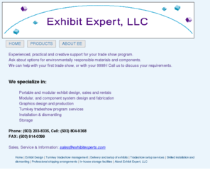 exhibitsandevents.com: Exhibits Experts, LLC
Exhibit Expert, LLC, is a tradeshow company that specializes in trade show logistics, 
graphics and portable and modular trade show exhibits.