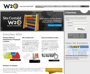 w2o.com.br: W2O Softwares para Internet | Sistema SIGMA | Desenvolvimento de sites - Blumenau/SC
W2O Softwares para Internet, empresa localizada em Blumenau/SC, especializada em desenvolvimento de sistemas para internet.