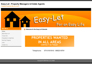 easy-let.org: Easy-Let - Property Managers & Estate Agents - Home
Irelands Premier Property Management & Sales Company. Based in Letterkenny, we have properties in