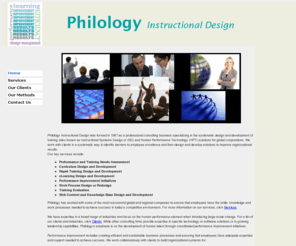 philologyid.com: Philology Instructional Design
Instructional Design and Performance Technology Consulting Services