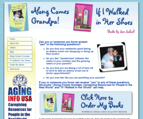 speakingofsue.com: "Along Comes Grandpa" and "If I Walked in Her Shoes" by Sue Salach
Order Caregiving Books by Author Sue Salach