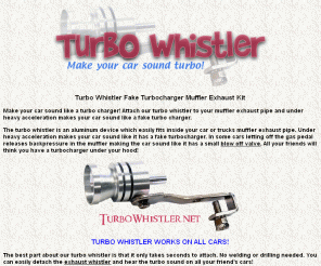 turbowhistler.net: Turbo Whistler - Make your Car Sound Turbo Charged
Turbo Whistler - make your car sound turbo charged.