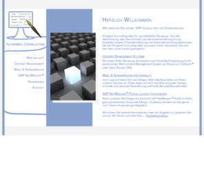 klingbeil-consulting.com: Klingbeil Consulting - SAP Consulting und Screendesign
