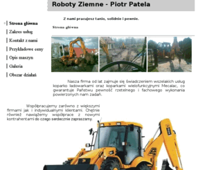 roboty-ziemne.biz: Roboty Ziemene - Piotr Patela
wykopy, kanalizacje