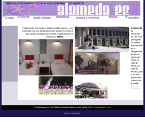 alameda22.com: alameda22
Alameda 22 es una residencia femenina para estudiantes en en centro de Madrid, junto al Paseo del Prado y la calle Atocha, junto a los más importantes museos de la ciudad.