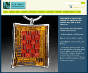 burkhartdesignstudio.com: Julie Burkhart-Haid | Custom Mosaic Jewelry Design
Custom Mosaic Jewelry Design