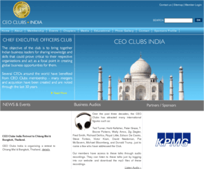 ceoclubsindia.org: Welcome to CEO CLUBS INDIA | CEO Clubs India
Chief Executive Officer Clubs (CEO Clubs) is a global business network and leadership development organization with thousands of CEOs as its members in several countries. The CEO Clubs, now in its 30th year, aims to connect some of the top echelons in