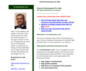 1stbusinesses.com: 1st Businesses .com: Businesses for Sale
Businesses for sale with high ROI.