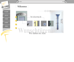 alucomp.de: Türenstudio alucomp
Wir bieten exclusives Spitzendesign, erstklassige Qualität, beste individuelle Beratung, besten Service und wir wollen Sie als zufriedenen Kunden. Fordern Sie uns...