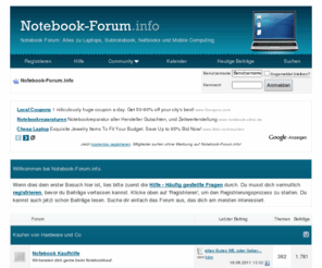 notebook-forum.info: Notebook-Forum.info - Notebook Forum / Laptop Forum
Notebook-Forum.info ist ein marken-offenes Notebook Forum / Laptop Forum. Wir bieten Tipps und Tricks zu allen Marken und helfen bei Problemen mit deinem Computer.
