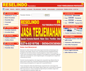 reselindo.com: GLOBAL RESELINDO GROUP: Pusat Penerjemahan Profesional, Konsultasi Akademik & Bisnis, Pelatihan & Pendidikan, Website & Penerbitan
Penerjemahan Profesional, Konsultasi Akademik & Bisnis, Pelatihan & Pendidikan, Website & Penerbitan