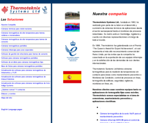 camaras-termicas.com: Líderes en Cámaras Termográficas de Visión Térmica
Thermoteknix Systems Ltd, Líder en cámaras infrarrojas, cámaras termográficas, cámaras térmicas, software de imágenes termográficas y medición de temperatura 