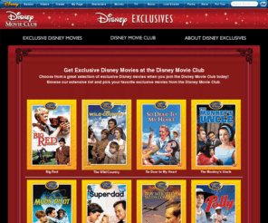 disneyexclusives.com: Disney Exclusives | Home
Disney Movie Club Exclusives - Buy rare and hard to find Disney movies only available through the Disney Movie Club. View the wide selection of exclusive DVD titles offered by the Disney Movie Club