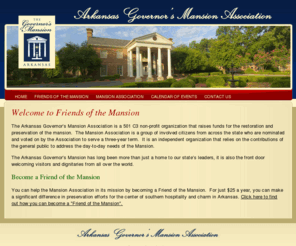 friendsofthemansion.org: Arkansas Governor's Mansion Association
Arkansas Governor’s Mansion Association 