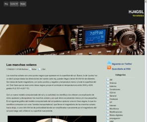 hj4gsl.com: HJ4GSL - Blog
Novatadas de un radioaficionado principiante (HJ4GSL).  Blog que narra experiencias en la radioafición desde el enfoque del principiante.