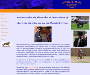 markpitmanracing.com: Mark Pitman - International Bloodstock Agent
bloodstock agent and racing manager for all your bloodstock enquiries