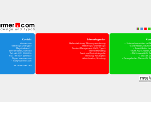 robertstuermer.com: Internetagentur für Webdesign und Typo3 aus St. Gallen, Schweiz : stürmer.com : webagentur typo3 cms ostschweiz
Webdesign für KMU, Verwaltung und NGO. Benutzerfreundliche Webseiten von stürmer.com, der Typo3 Internetagentur aus der Ostschweiz, St.Gallen.