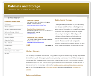 cabinets-n-storage.com: Kitchen Cabinets - Bathroom Cabinets - Curio
  Cabinets
We look at kitchen cabinets, bathoroom cabinets, and other cabinets and storage needs for your home.
