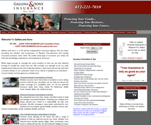 gallinaandsons.com: Gallina & Sons Insurance Services
Gallina & Sons Insurance - A full service insurance agency.