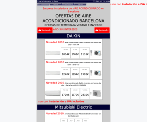 preciosdecalderas.com: Aire acondicionado Barcelona: Daikin, Fujitsu, Mitsubishi, General
Instaladores aire acondicionado en Barcelona