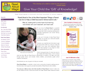 read-aloud-magic.com: Read Aloud Magic | Accelerate Your Child's Literacy Development | Susan Frankenberg, Read Aloud Coach
Accelerate your child's vocabulary, language and literacy development using Read Aloud. Read Aloud is one of the most important things you can do to help your child succeed, you only need 10-minutes a day, and the benefits last a lifetime. Read Aloud Magic is the official website of Susan Frankenberg, Read Aloud Coach and author. 