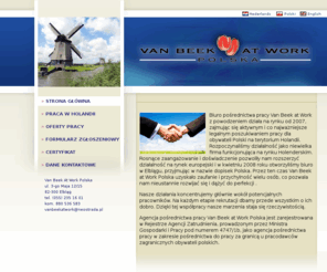 vanbeekatwork.com: Van Beek At Work Polska
Oferujemy pracę w holandii