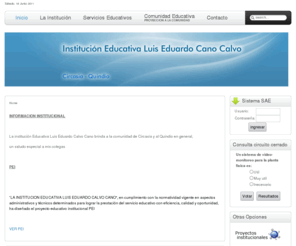 imetcircasia.edu.co: La Institución
Joomla! - el motor de portales dinámicos y sistema de administración de contenidos