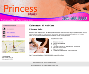 princessnailsandspa.com: Nail Care Kalamazoo, MI - Princess Nails 269-488-3333
Princess Nails of Kalamazoo, MI offers professional nail care services at very competitive prices. Call us at 269-488-3333for more information.