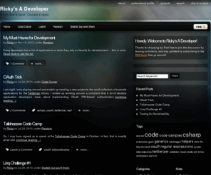 ricky-dev.com: Ricky's A Developer - It cuts like a razor. Occam's razor.
