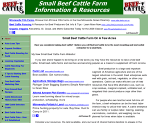 small-beef-cattle.com: Small Beef Cattle Farm Information and Resources - Beef Cattle Farming
Raising Beef Cattle On A few Acres. Information and resources to help you with breeding and raising cattle on a small beef cattle farm or ranch. Beef Cattle Farming is still a good life.