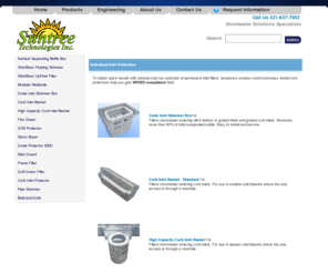 inletfilter.net: Inlet Protection - Suntree Technologies
Manufacturer of the Nutrient Separating Baffle Box stormwater quality device and fiberglass inlet filters.