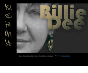 onegoldearring.net: Billie Dee
Webportal for California poet BILLIE DEE