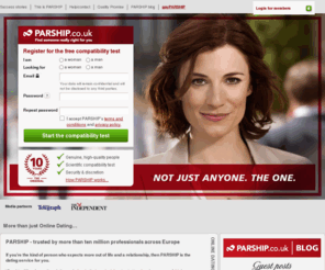 parshiptest.co.uk: Online Dating Service: Serious Matchmaking for Singles at PARSHIP
PARSHIP.co.uk: Online Dating & Serious Matchmaking • Are you looking for a long-term relationship? Find someone who really is right for you | PARSHIP.co.uk