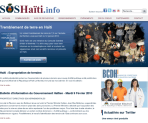 soshaiti.info: SOS Haiti - Tremblement de terre 2010
SOS Haïti - Pour rester informer sur la catastrophe en Haïti et supporter financièrement aux ONG reconnues et présentes en Haïti.