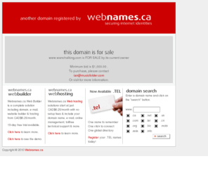 wanchalking.com: Webnames.ca Canadian Domain Name Registration and Domain Management Services
CIRA Certified Registers of Canadian Domain names through Webnames.ca, including .ca (Canada) level domain registrar, domain management services, .com .net .org names and domain transfers.