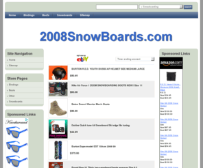 2008snowboards.com: 2008 Snowboards, Bindings, Burton Snowboards
Your Description Goes Here