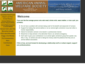 americananimalwelfare.com: American Animal Welfare Society
