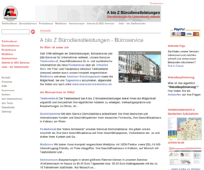 bueroservice-koblenz.de: A bis Z Bürodienstleistungen - Büroservice
A bis Z Bürodienstleistungen, Büroservice in Koblenz, Telefondienst, Domiziladresse, Mietbüros, SEO-Services und Webdesign, Dienstleistungen für Unternehmen