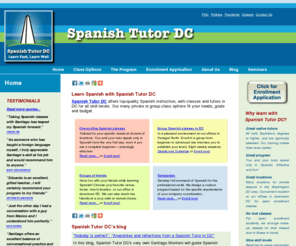 spanishtutordc.com: Spanish Tutor DC - Spanish Classes and Lessons in the Washington DC Area
Quality Spanish Classes in Washington, D.C. All levels. Private or group lessons to fit your needs,goals and budget.