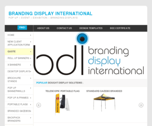 brandingdisplay.com: Branding and Signage display | Roller Banners | X Frame | Sharkfin | Wall Banner
Roller Banners | X Frame Banners | Branded Gazebos | Branded Backpacks | Sharkfin Flags, Banners | Large format printing | Desktop Displays | Wall Banner | South Africa, Zimbabwe, Zambia, Malawi, Namibia